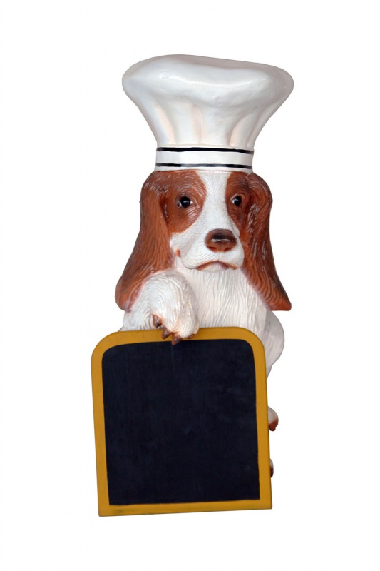 Dog Chef with Menu Board