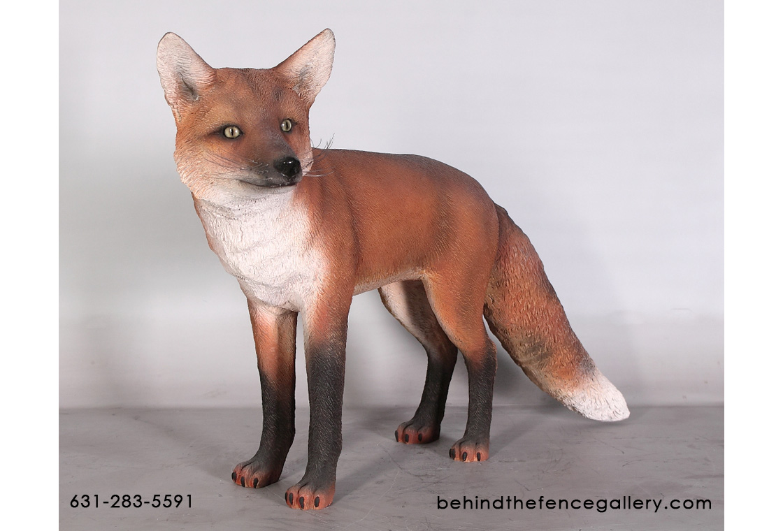 Red Fox Statue - Click Image to Close