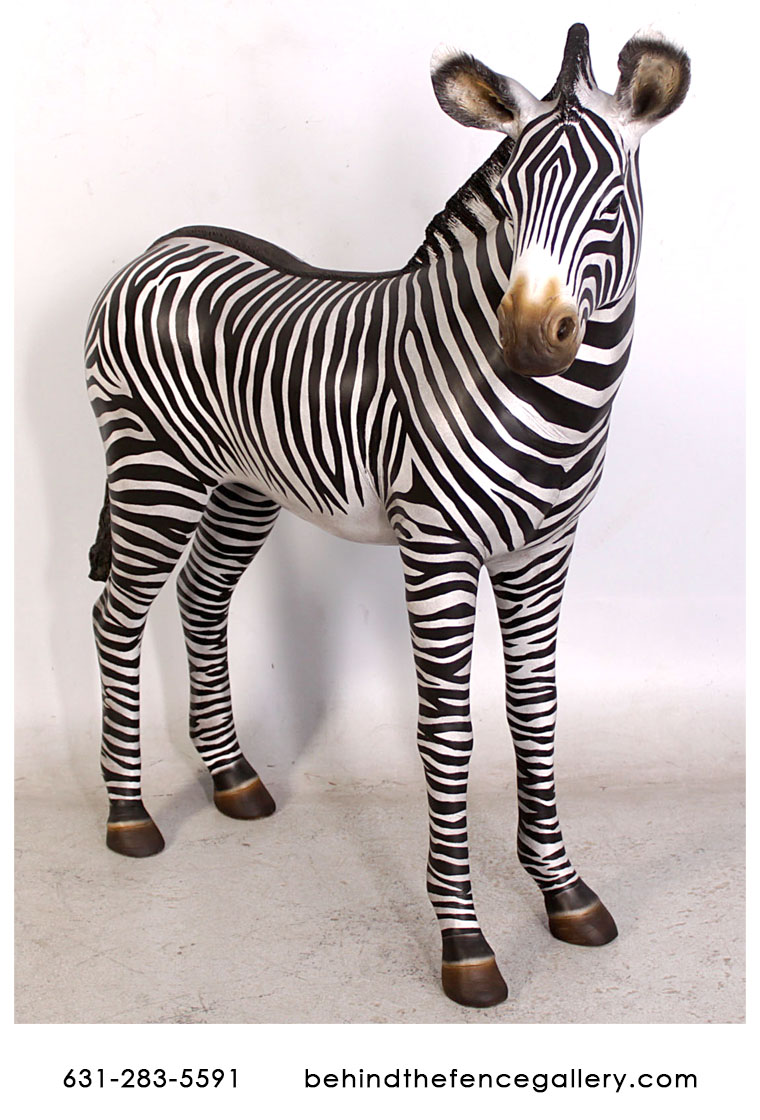 Zebra Foal Statue - Click Image to Close