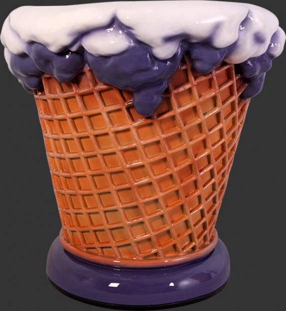 Fiberglass Grape Flavor Ice Cream Chair - Click Image to Close