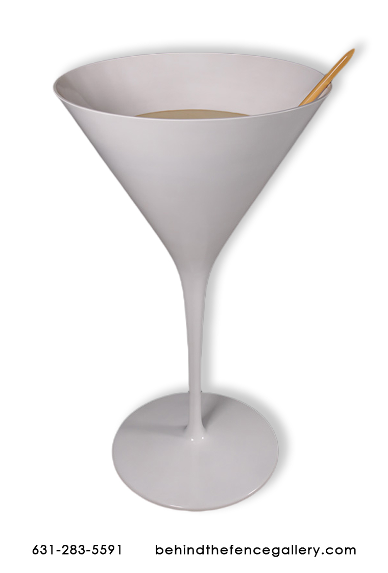 Cocktail Martini Glass Statue