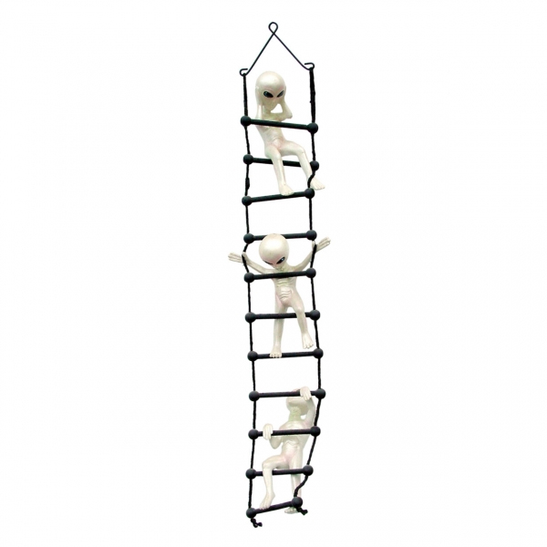 Aliens Climbing Rope Ladder Statue - Click Image to Close