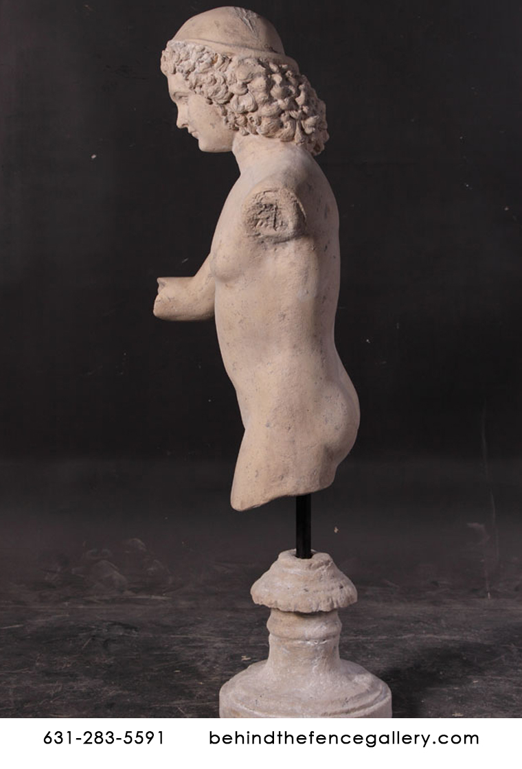 Classical Roman Stone Bust of Boy