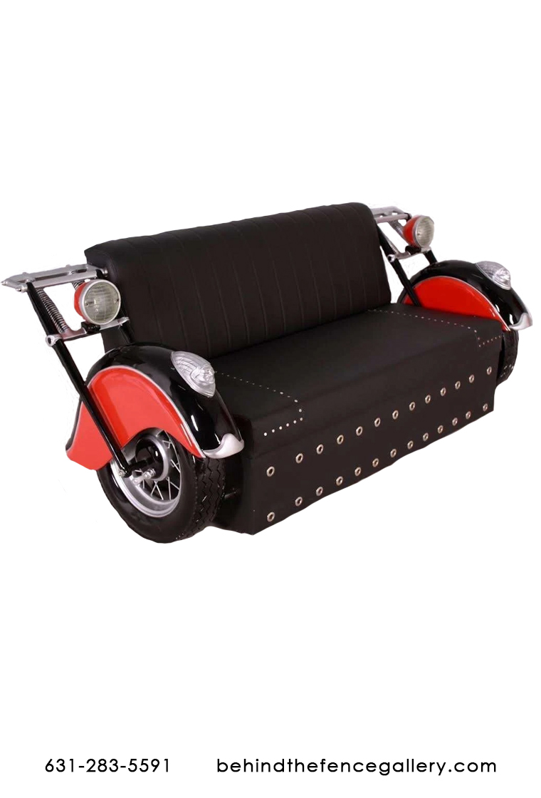 Indian Motorcycle Couch Loveseat Fiberglass Statue
