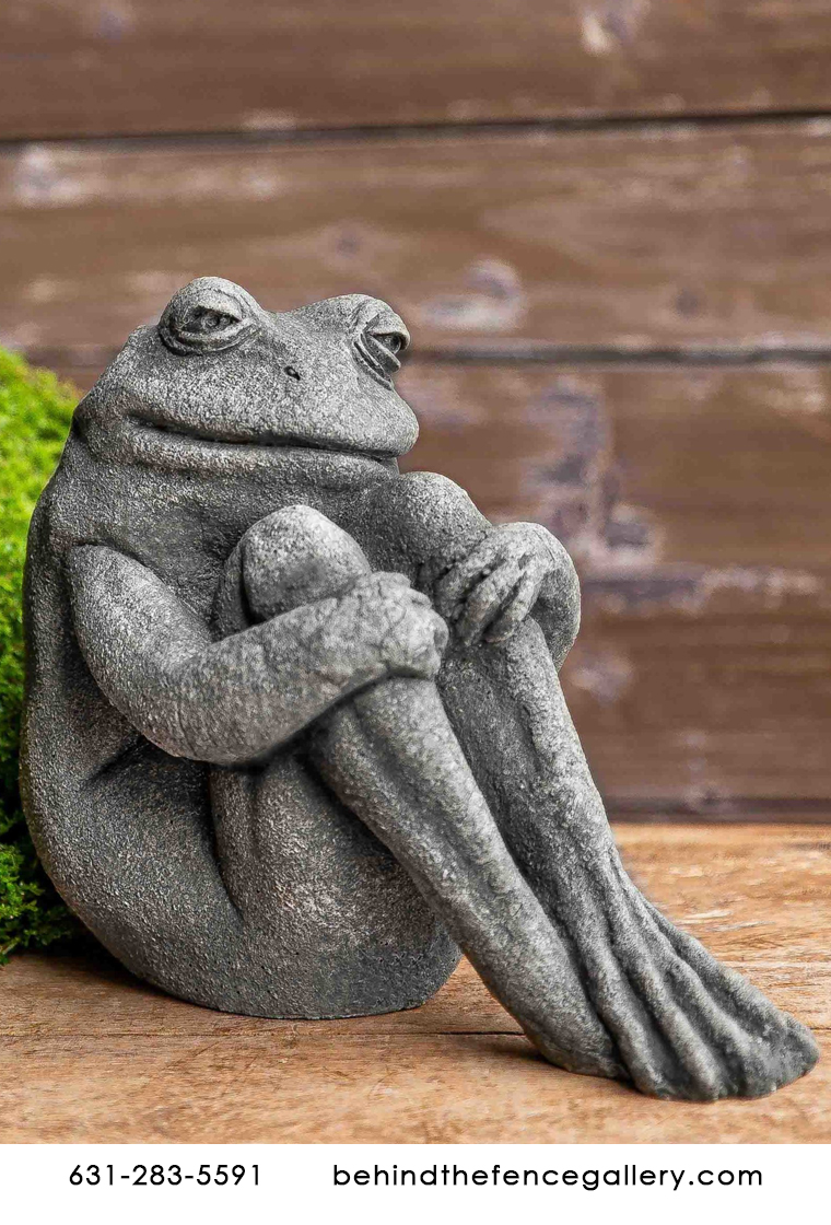 Fern the Sitting Stone Frog Statue Fern the Sitting Stone Frog