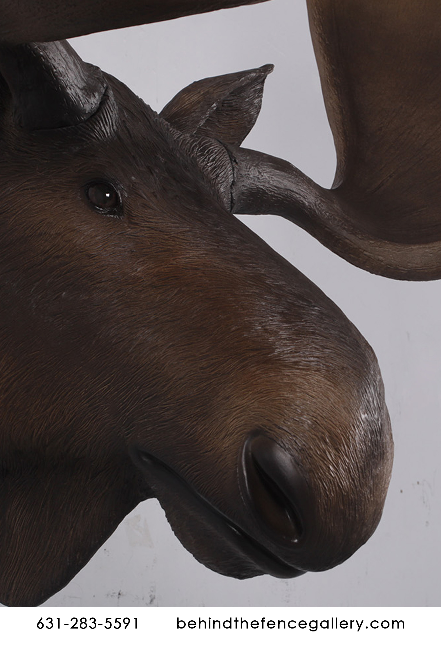 Wall Mounted Moose Head Statue