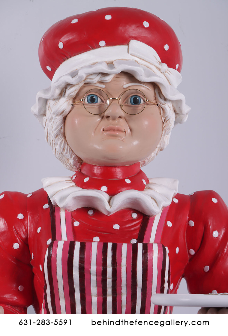 Mrs. Claus Life Size Christmas Statue