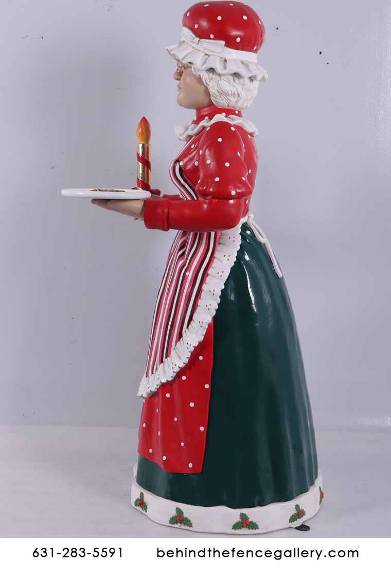 Mrs. Claus Life Size Christmas Statue