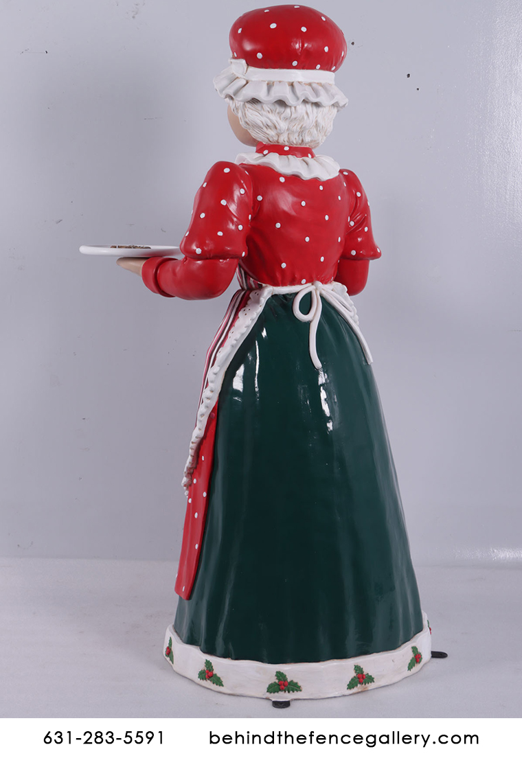 Mrs. Claus Life Size Christmas Statue