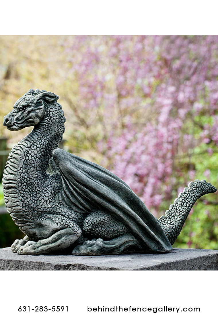 Pelath the Cast Stone Medieval Dragon - Click Image to Close