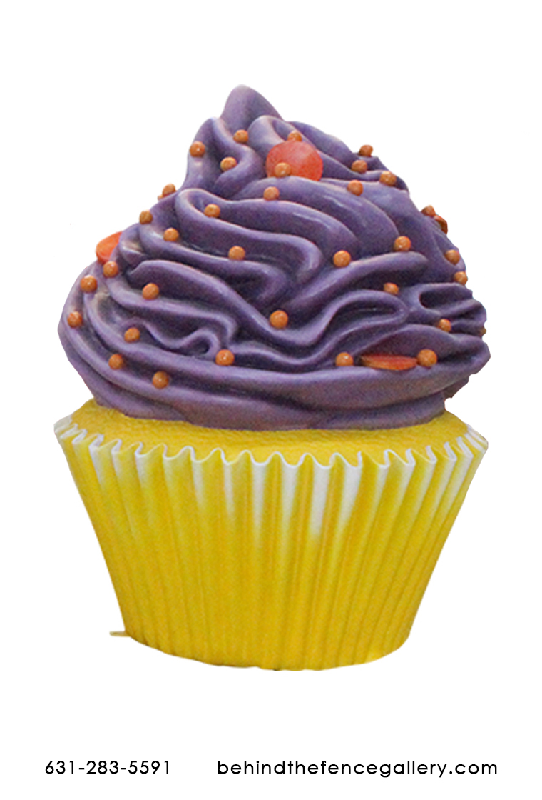 Giant Purple Icing Cupcake - Click Image to Close