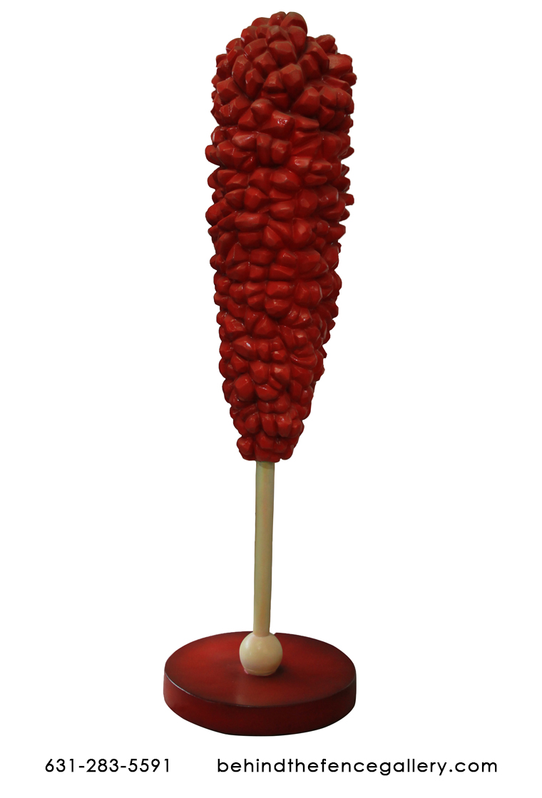 Large Red Rock Candy Fiberglass Statue - Click Image to Close