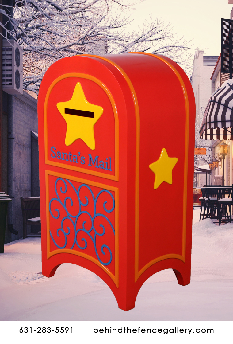 Large Red Christmas Mailbox
