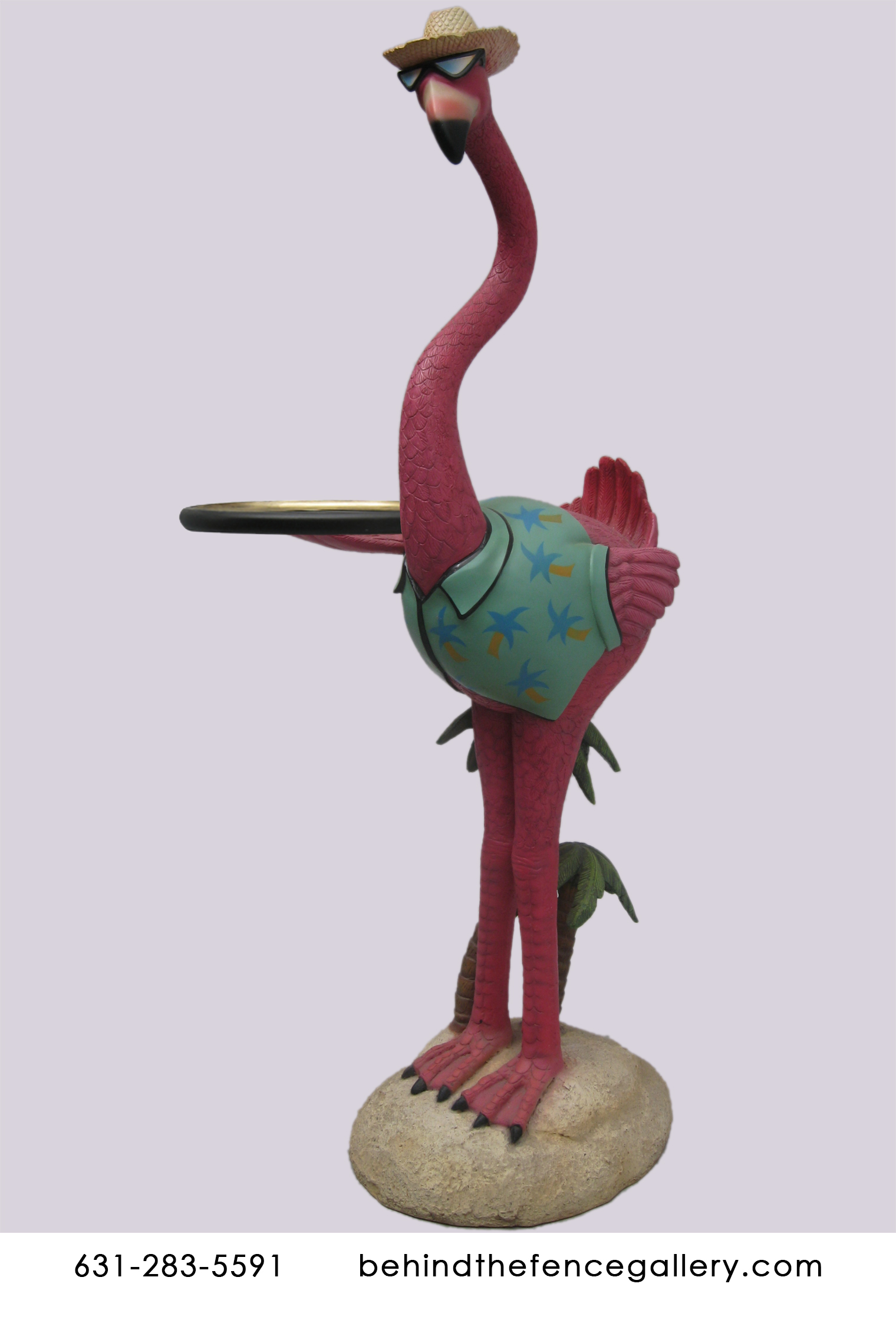 Tropical Flamingo Server Statue - Click Image to Close