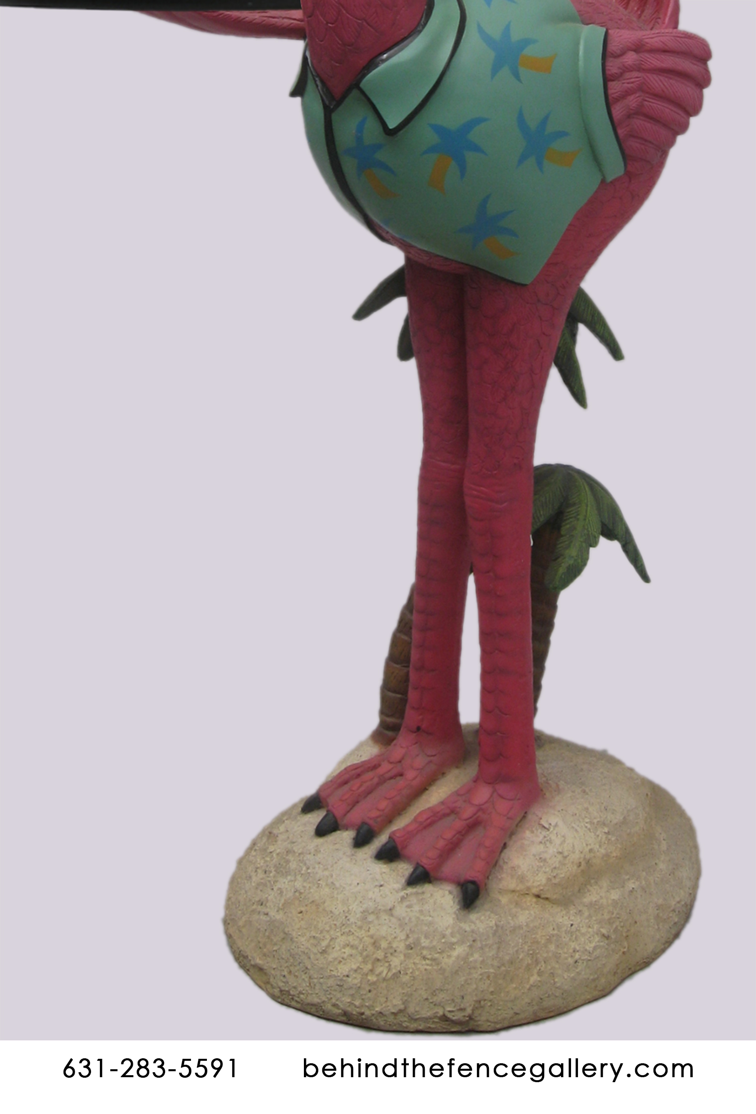 Tropical Flamingo Server Statue