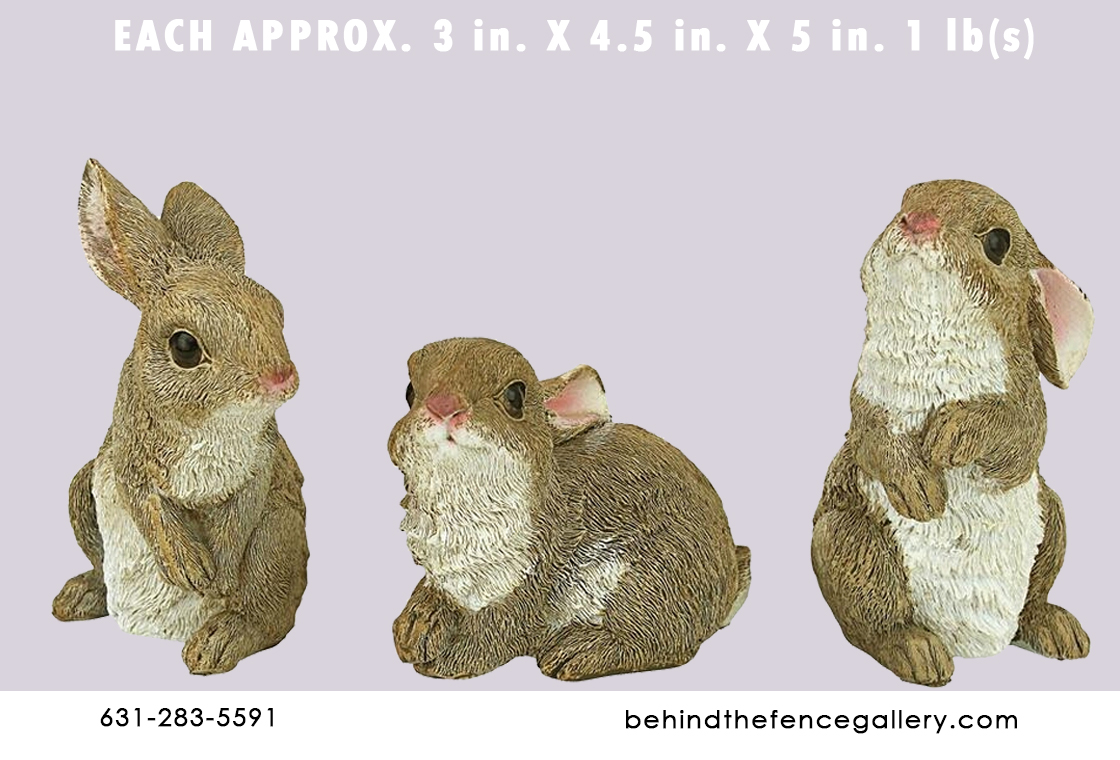 Small Brown Rabbit Statues