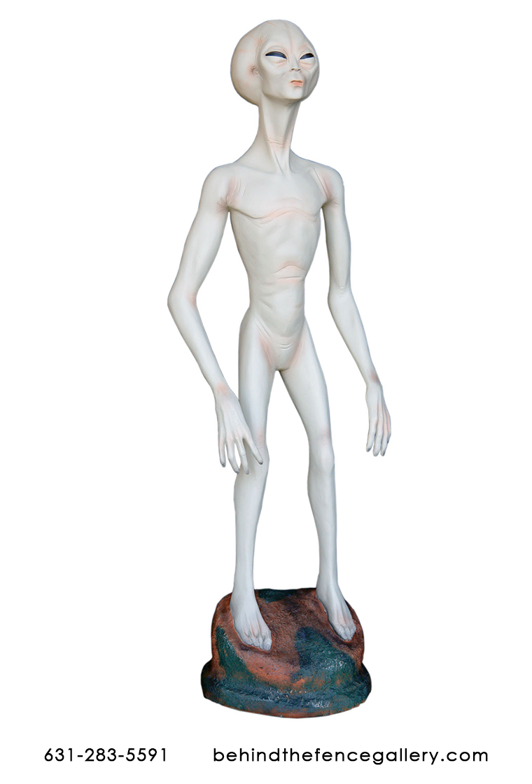 Alien Encounter Statue - 5.5 ft. - Click Image to Close