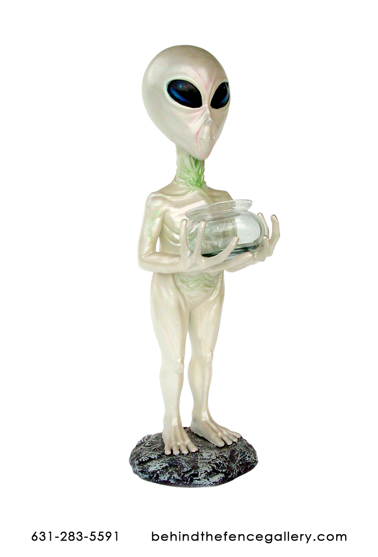 Alien Statue with Candy Bowl
