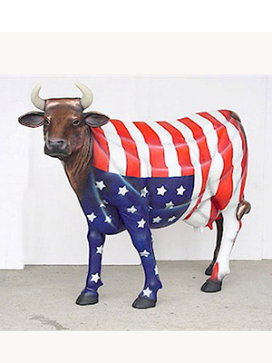" America The Beautiful " Cow (with or without Horns) - Click Image to Close