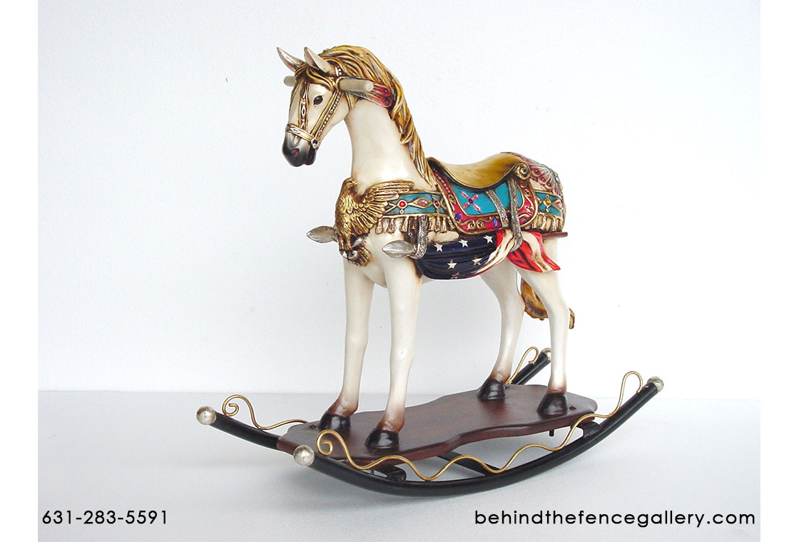 All American Rocking Horse Statue - Click Image to Close