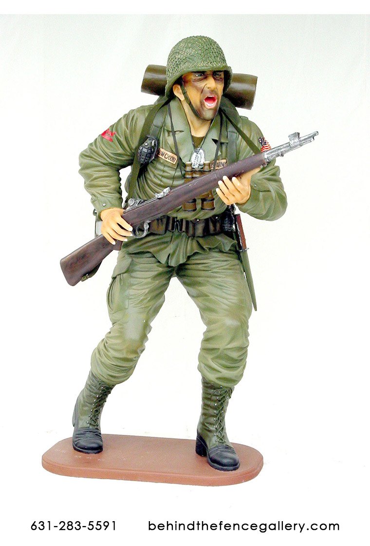 American Soldier Statue - 6 ft. - Click Image to Close
