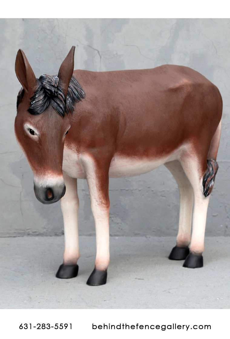 Donkey Statue 3 ft. - Click Image to Close