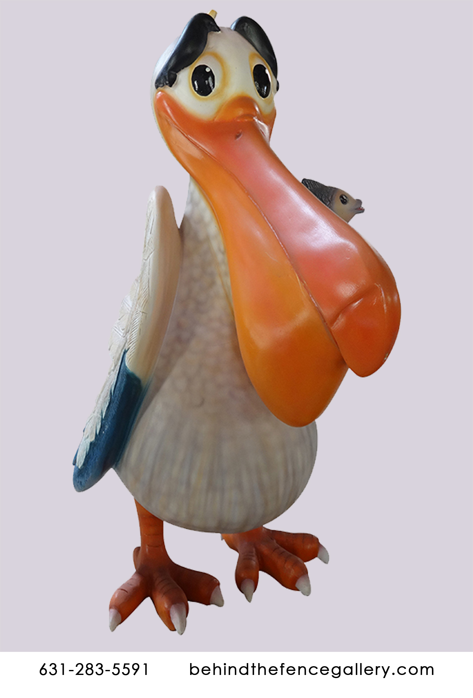 Cartoon Pelican Statue - Click Image to Close