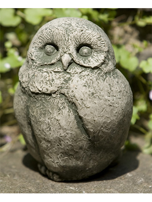 Cast Stone Baby Owl - Click Image to Close