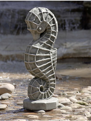 Cast Stone Seahorse - Click Image to Close
