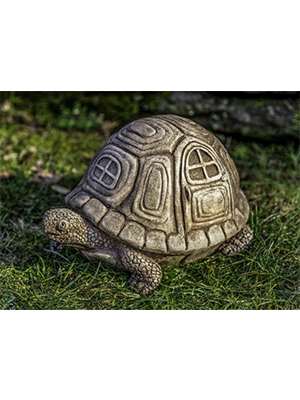 Cast Stone Traveling Turtle - Click Image to Close