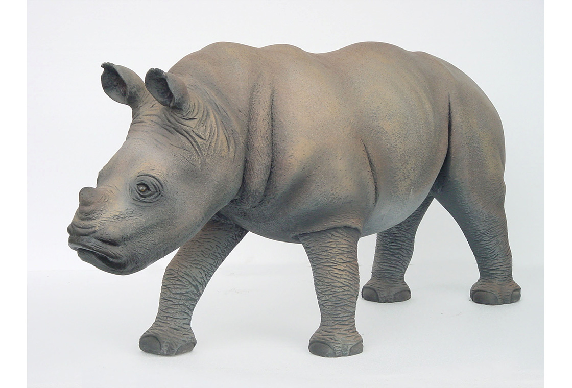rhinoceros statues