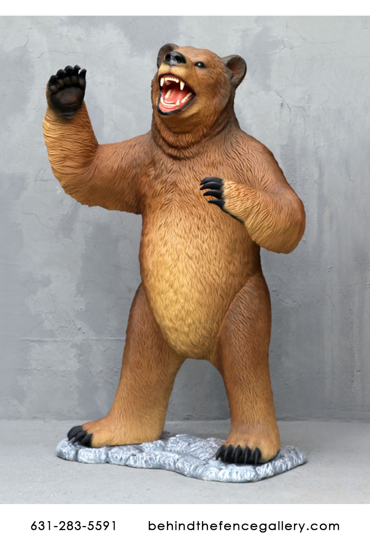 Grizzly Bear Statue - Click Image to Close