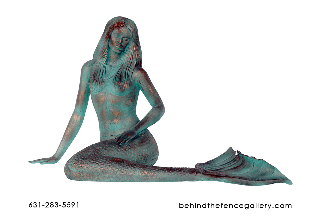 Mermaid Statue in Bronze Finish - Click Image to Close
