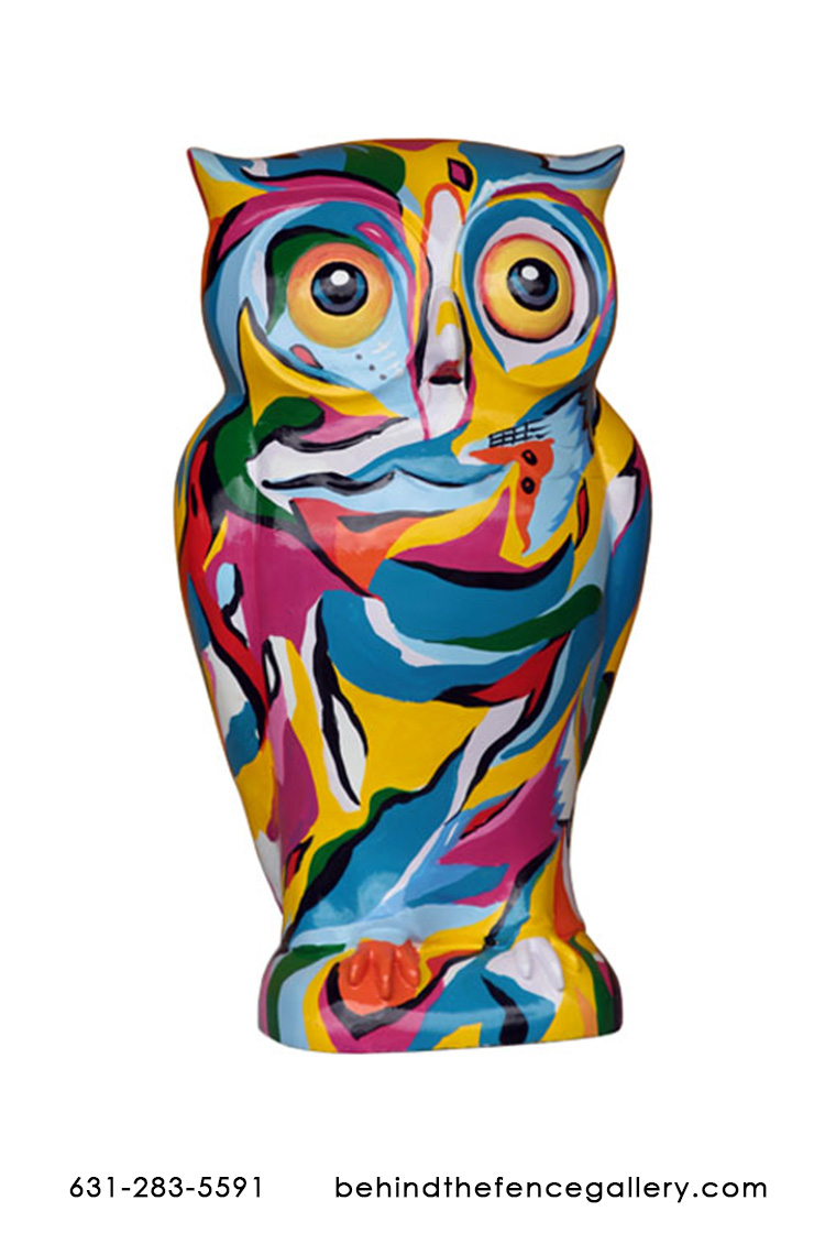 Popart Owl Statue