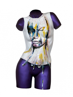 Torso Female Painting - Click Image to Close
