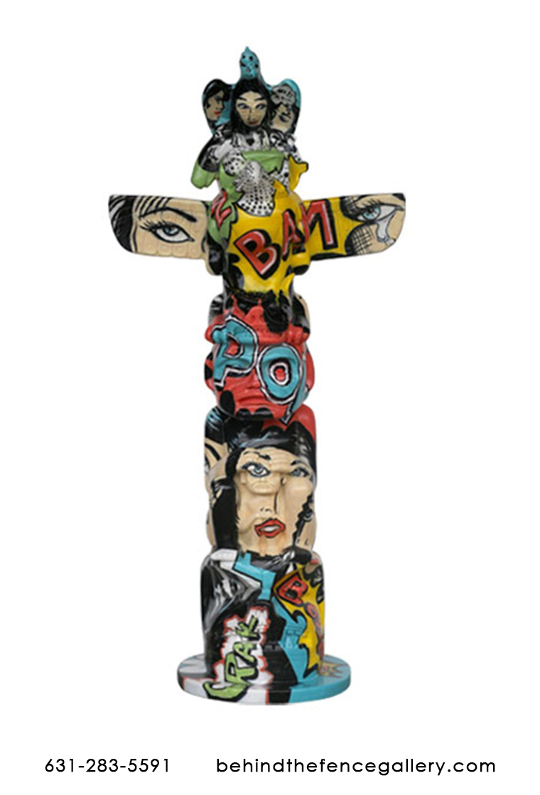 Popart Totem Pole - Click Image to Close