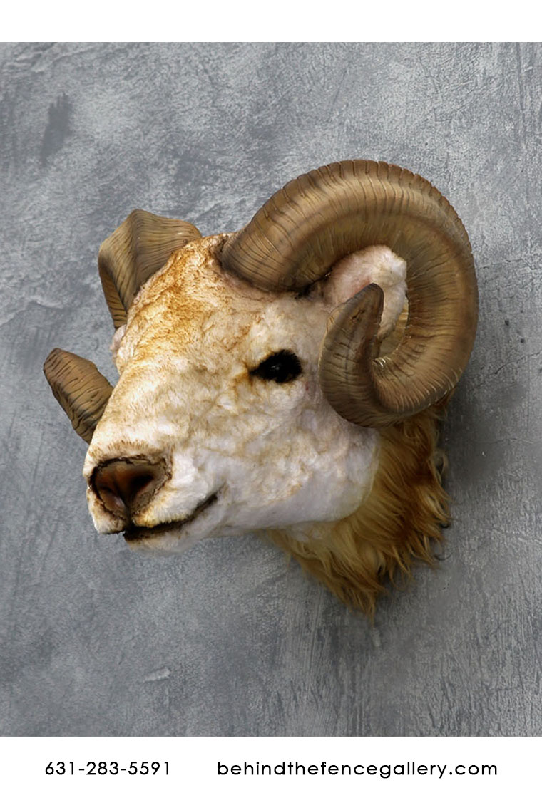 Wall Mounted Animal Head - Wall Mount Ram Head Antique Gold Exporter from  Moradabad