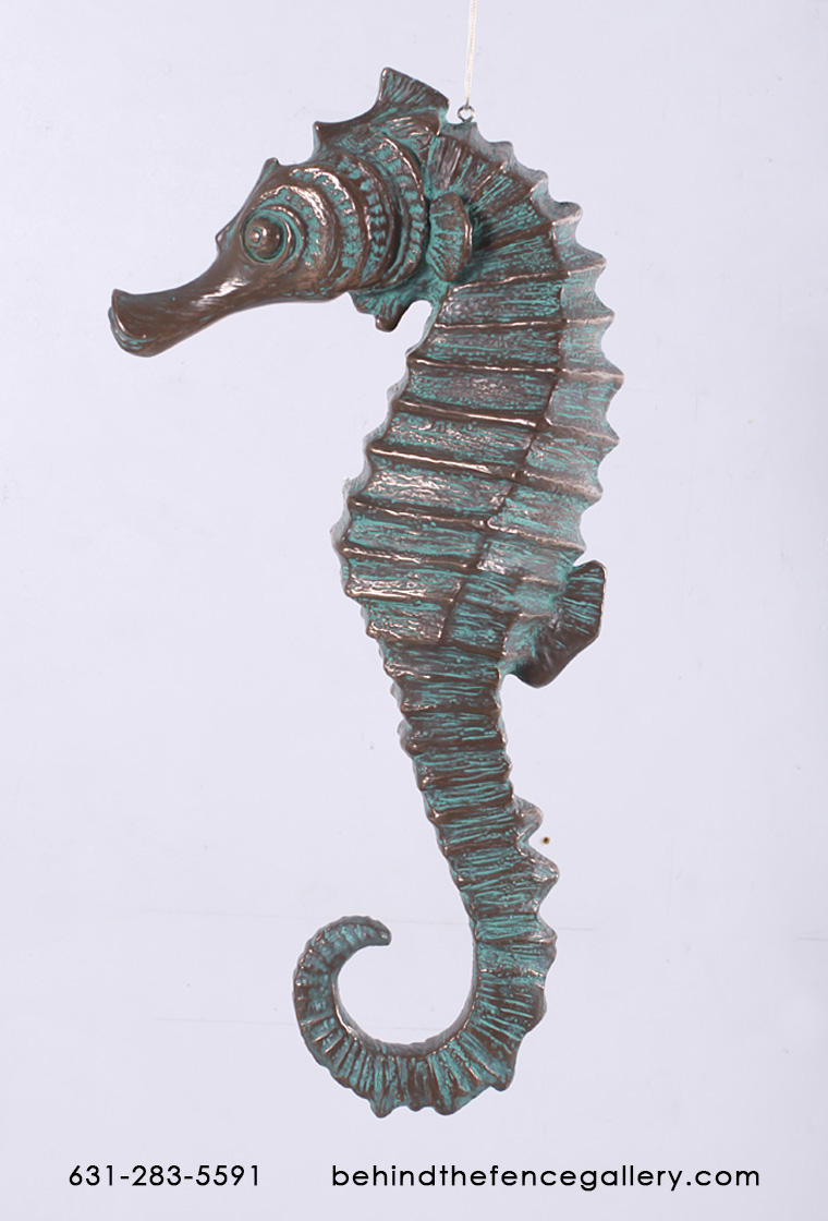 Seahorse 34" Statue in Bronze Finish