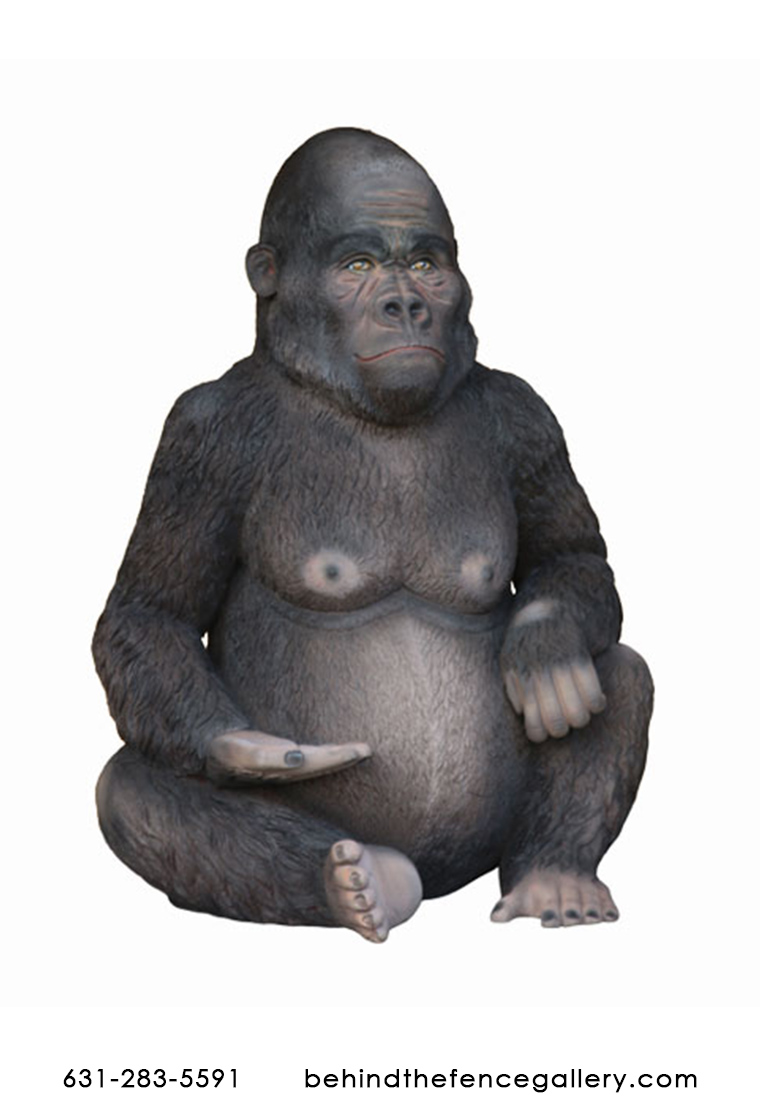 Gorilla Statue - 6FT - Click Image to Close