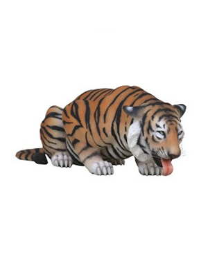 Tiger Drinking - Click Image to Close