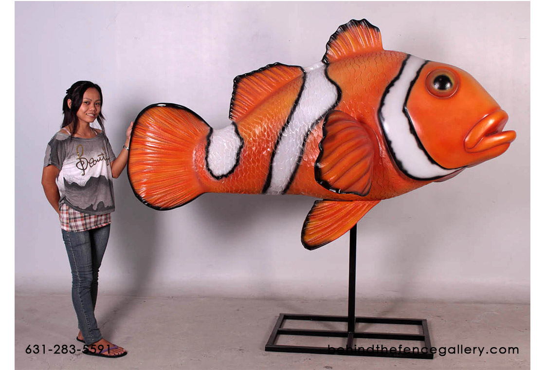 Giant Clownfish On Metal Stand