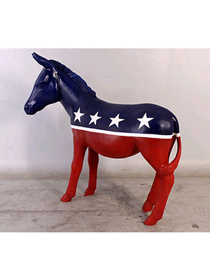 Democratic Donkey Mascot Statue