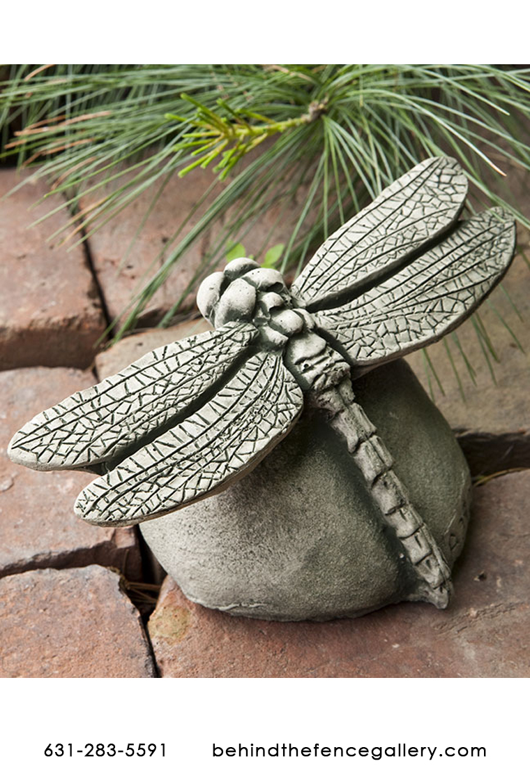 Cast Stone Dragonfly Garden Decor statue