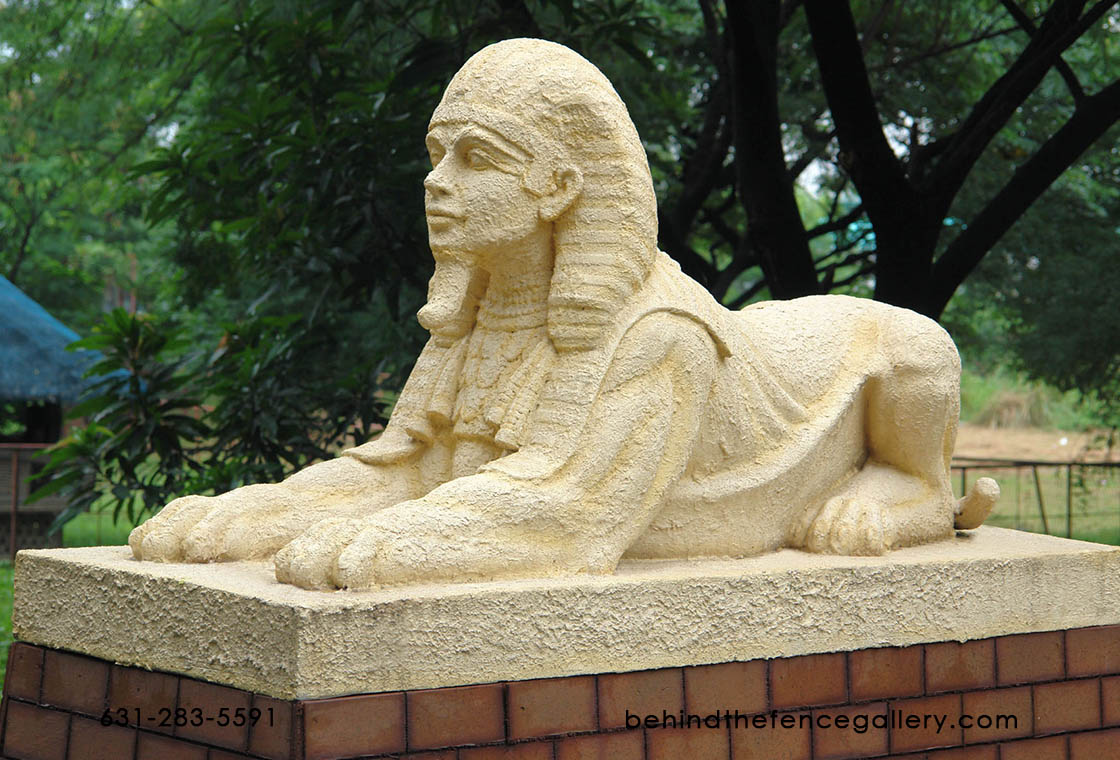 Sphinx Statue in Stone Finish