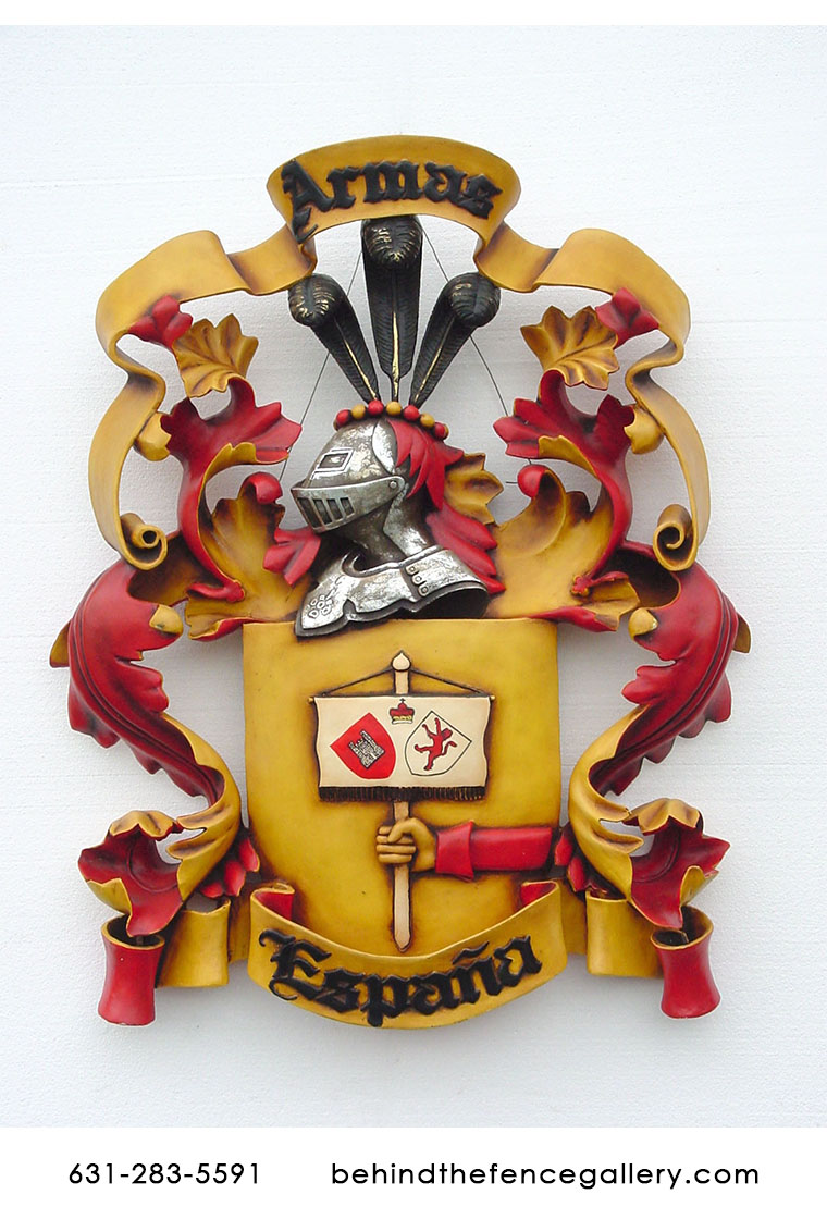 Espana Coat of Arms Statue - Click Image to Close