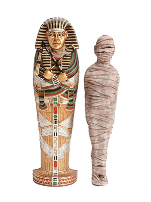 Tutankhamen's Mummy Display - Click Image to Close