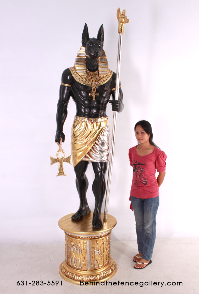 Anubis 6ft.Statue with Base