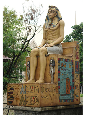 Egyptian Sitting on Throne