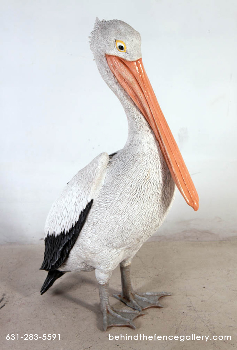Standing Pelican Statue