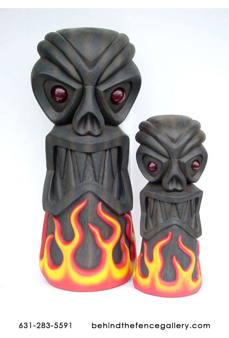Fire Tiki Statue - 4ft - Click Image to Close